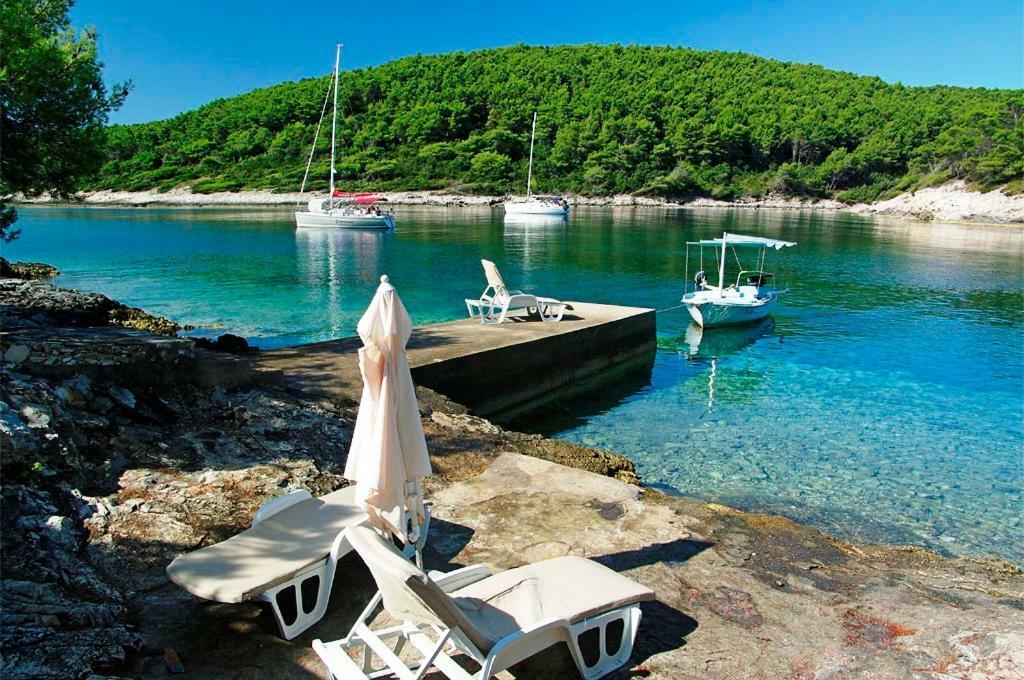 Waterfront Villa With Pool Vela Luka Eksteriør bilde