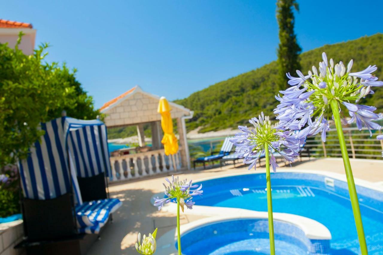 Waterfront Villa With Pool Vela Luka Eksteriør bilde